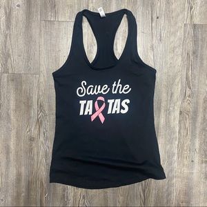 Breast cancer awareness “Save the Tatas” Tank top